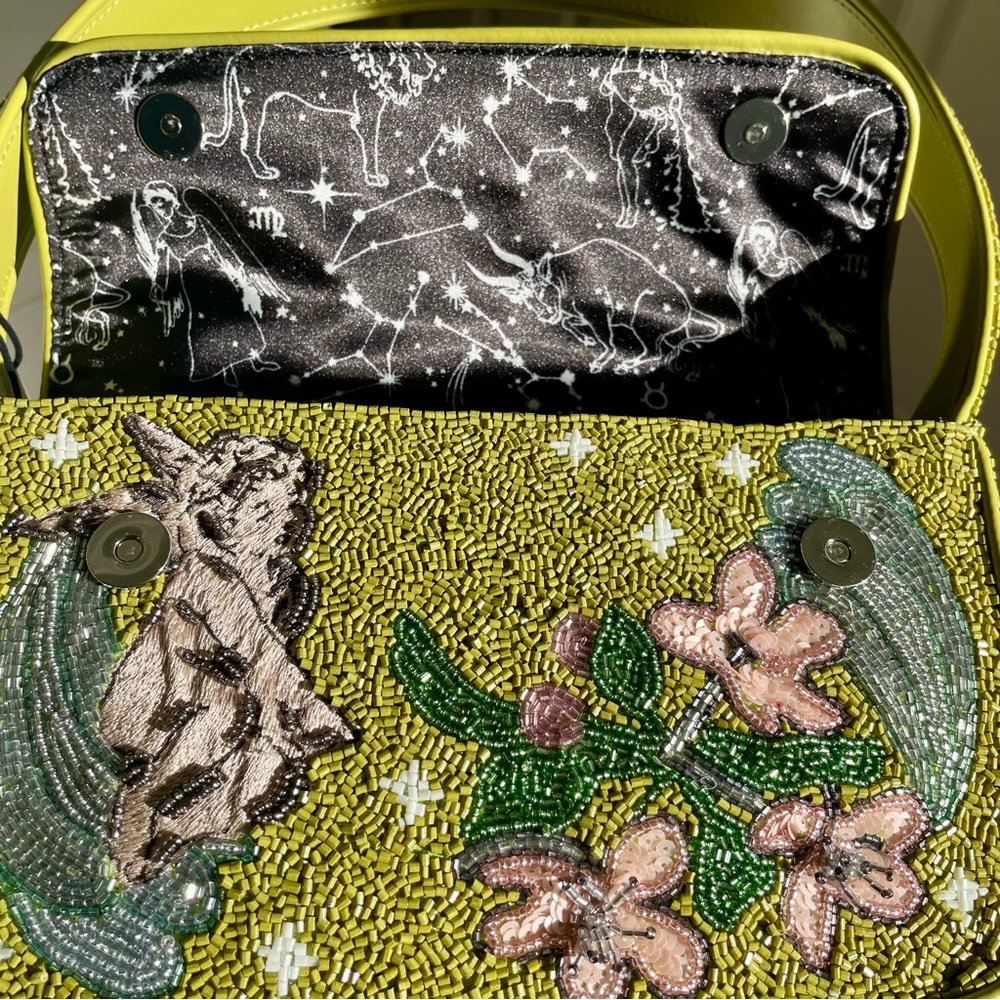 STAUD BEADED ZODIAC TOMMY BAG VIRGO - Picture 6 of 11